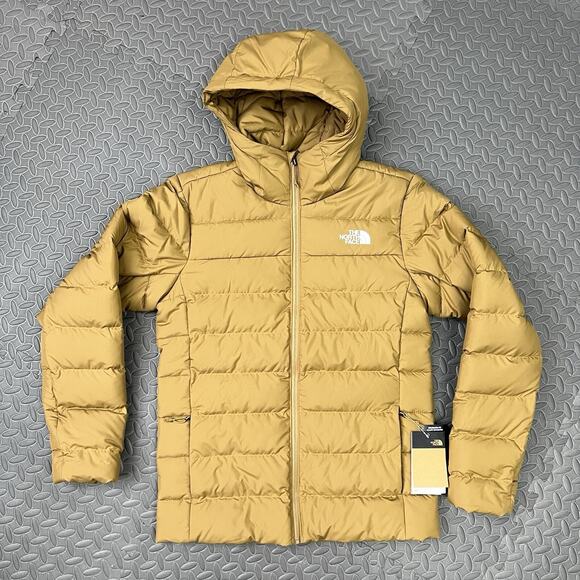 The North Face Full Zip Hooded Jacket Size XL Mens Aconcagua 3 Utility Brown - Picture 3 of 12